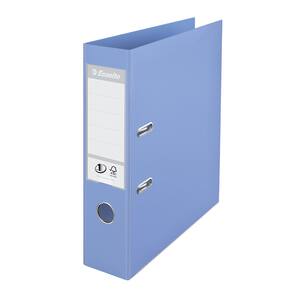 Biblioraft plastifiat ESSELTE Standard, A4, 75 mm, albastru deschis