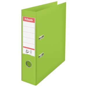 Biblioraft plastifiat ESSELTE Standard, A4, 75 mm, verde vivida