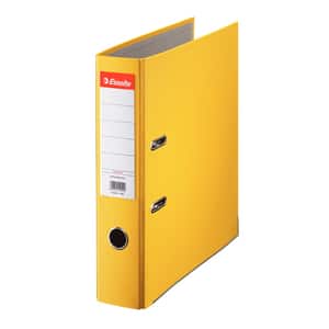 Biblioraft plastifiat/cartonat ESSELTE Economy, A4, 75 mm, galben