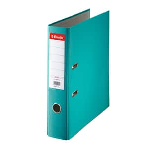 Biblioraft plastifiat/cartonat ESSELTE Economy, A4, 75 mm, turcoaz