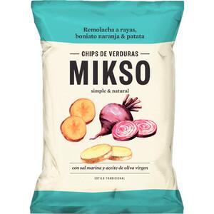 Chipsuri din sfecla, cartofi si cartofi dulci MISKO, 85g, 4 bucati