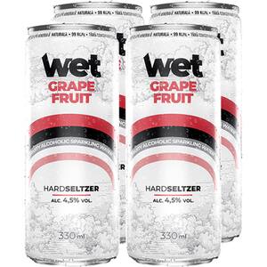 Hard Seltzer Seltzer Wet Grapefruit bax 0.33L x 4 doze