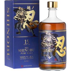 Whisky Shinobu Mizunara 15Y Pure Malt, 0.7L