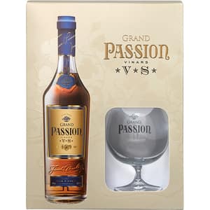 Pachet Vinars Grand Passion 3YO VS, 0.7L + 1 pahar