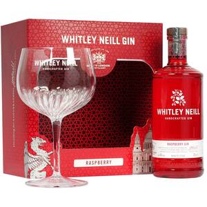 Pachet Gin Whitley Neill Raspberry, 0.7L + 1 pahar