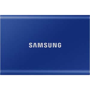 SSD extern SAMSUNG T7, 500GB, USB 3.2 Gen 2, albastru
