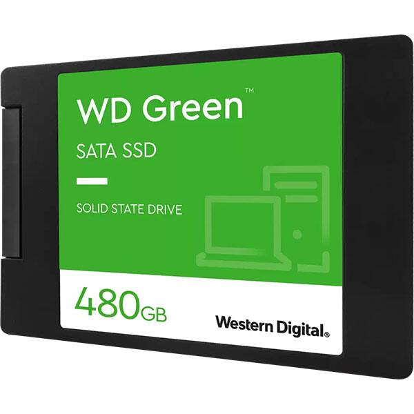 Solid-State Drive (SSD) WESTERN DIGITAL Green, 480GB, SATA3, 2.5", WDS480G2G0A
