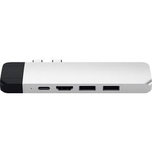 Hub USB Type C SATECHI ST-TCPHES, USB 3.1, HDMI, Ethernet, Micro SD, argintiu