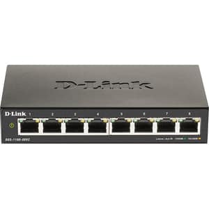 Switch D-LINK DGS-1100-08PV2, 8 porturi Gigabit, negru