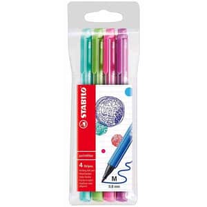 Set fineliner STABILO pointMax, 0.8 mm, 4 culori pastelate