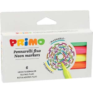 Set markere PRIMO MC006013, 6 bucati, multicolor