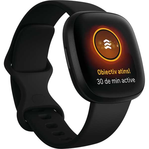 Smartwatch FITBIT Versa 3, Android/iOS, silicon, Black/Black Aluminum