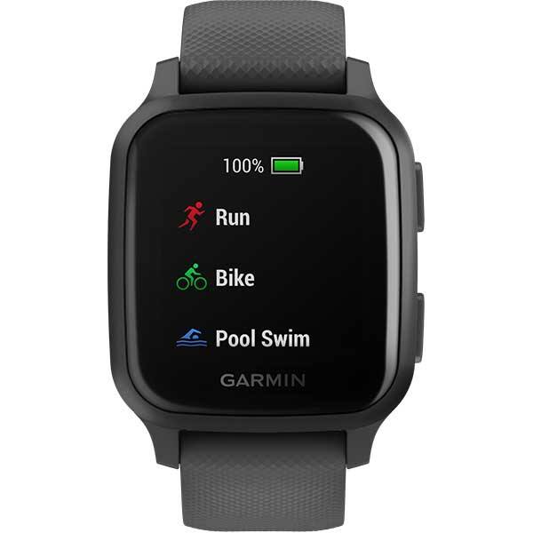 Smartwatch GARMIN Venu Sq, Android/iOS, silicon, Slate/Shadow Gray