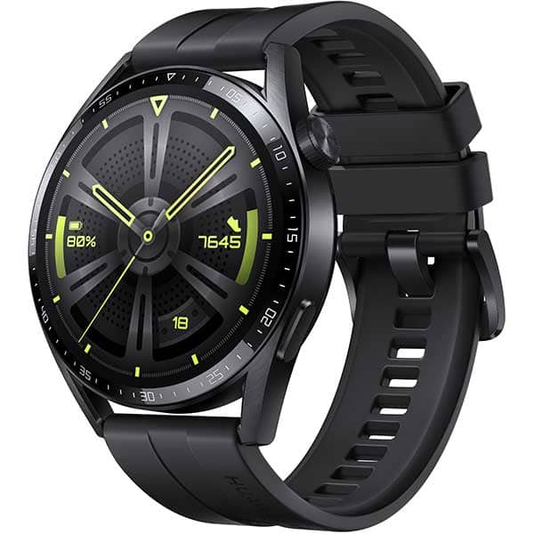 Smartwatch HUAWEI Watch GT 3 46mm Active Edition, Android/iOS, Black / Black Fluor elastomer Strap