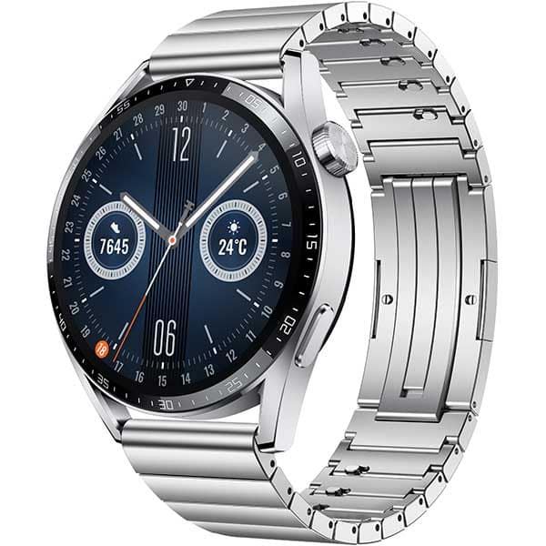 Smartwatch HUAWEI Watch GT 3 46mm Elite Edition, Android/iOS, Stainless Steel / Stainless Steel Strap