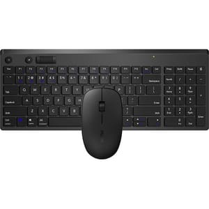 Kit tastatura si mouse Wireless RAPOO 8050T, Bluetooth, USB, negru