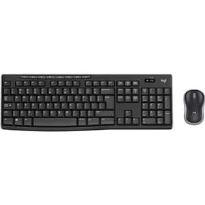 Kit tastatura si mouse Wireless LOGITECH MK270, USB, Layout UK, negru