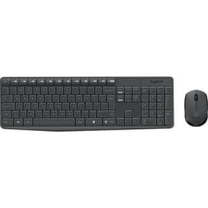 Kit tastatura si mouse Wireless LOGITECH MK235, USB, negru