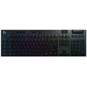 Tastatura Gaming mecanica LOGITECH G915 Clicky Switch, Wireless, Layout INT, negru
