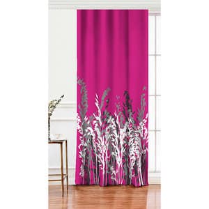 Set 2 draperii Mila Home, rejansa, 140 x 260 cm, semiopac, roz-gri