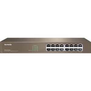 Switch TENDA TEG1016D, 16 porturi Gigabit, argintiu