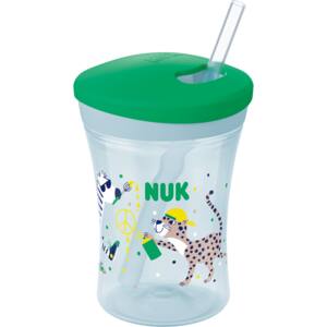 Cana NUK Action 10255599, 12 luni+, 230ml, albastru-verde