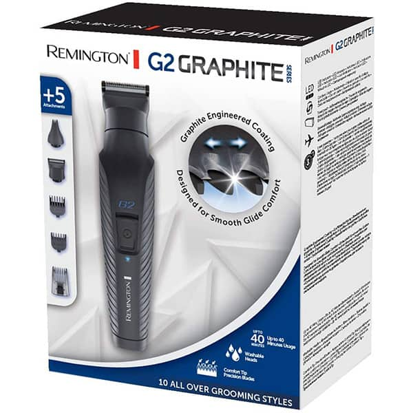 Aparat multifunctional REMINGTON 5in1 Graphite Series G2 PG2000, acumulator, 40 min autonomie, negru