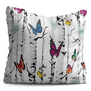Perna decorativa Butterflies, 40 x 40 cm, multicolor
