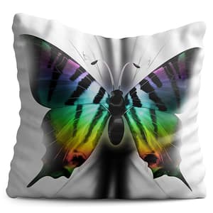 Perna decorativa Butterfly 3, 40 x 40 cm, multicolor
