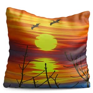 Perna decorativa Sunset, 40 x 40 cm, multicolor