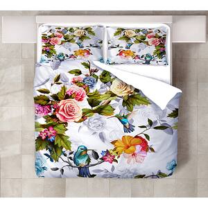 Lenjerie de pat Color Roses, 2 persoane, 80% bumbac + 20% poliester, 200 x 220 cm, 4 piese
