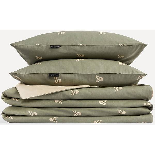Lenjerie de pat Scalpers Home Queen size, 2 persoane, 100% bumbac, 230 x 220 cm, 4 piese
