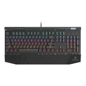 Tastatura Gaming mecanica VERTUX Tungsten, blue switches, Rainbow, USB, negru