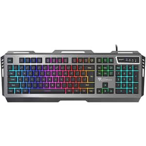 Tastatura Gaming NATEC Genesis Rhod 420 RGB, USB, Layout US, aluminiu