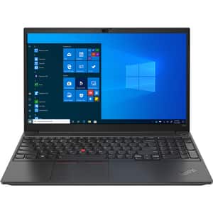 Laptop LENOVO ThinkPad E15 Gen 3, AMD Ryzen 7 5700U pana la 4.3GHz, 15.6" Full HD, 16GB, SSD 512GB, AMD Radeon Graphics, Windows 10 Pro, negru