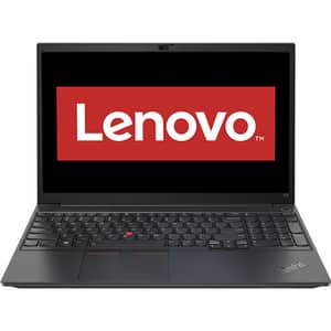 Laptop LENOVO ThinkPad E15 Gen 3, AMD Ryzen 3 5300U pana la 3.8GHz, 15.6" Full HD, 8GB, SSD 256GB, AMD Radeon Graphics, Free Dos, negru
