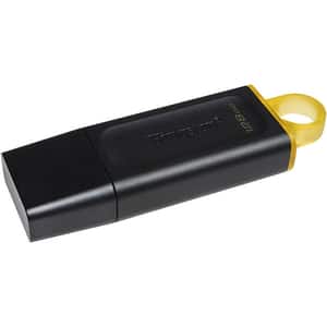 Memorie USB KINGSTON DataTraveler Exodia DTX/128GB, 128GB, USB 3.2, negru-galben