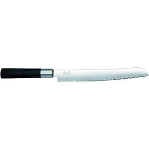 Cutit paine KAI Wasabi 6723B, 23cm, otel, negru