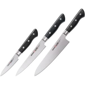 Set cutite SAMURA Pro-S, 3 piese, 8.8 - 20cm, inox, negru