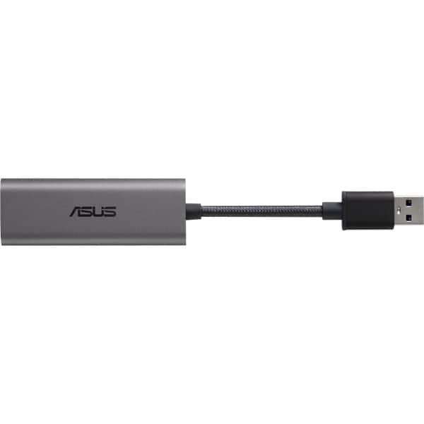 Adaptor Ethernet - USB 3.2 Gen1 ASUS USB-C2500, Hyper Fast 2.5Gbps, argintiu