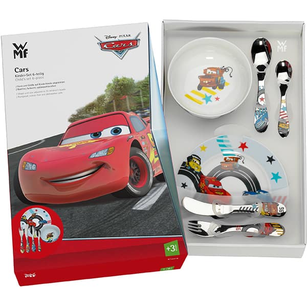 Set complet de hranire WMF Disney Cars, 3 ani, 6 piese, multicolor