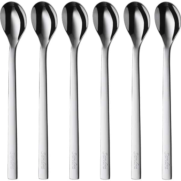 Set lingurite de Latte Macchiato WMF Nuova, 6 piese, otel