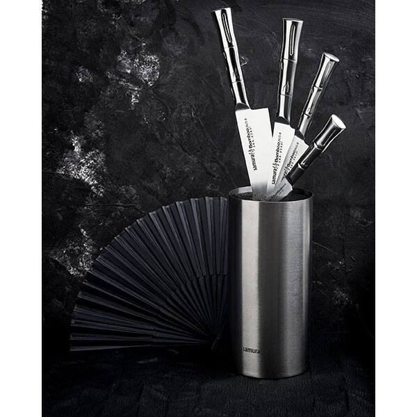 Set cutite SAMURA Bamboo SBA-05, 5 piese, otel, 8.5 - 19.4cm, otel ...
