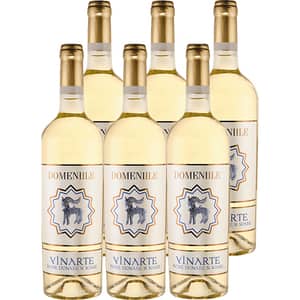 Vin alb sec Domeniile Vinarte 2020, 0.75L, 6 sticle