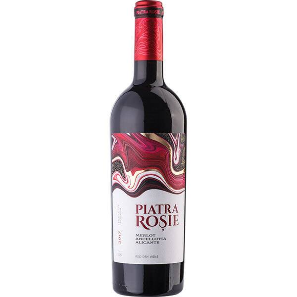 Vin rosu sec Chateau Cojusna Piatra Rosie 2017, 0.75L