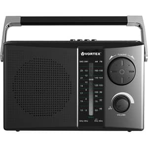 Radio portabil VORTEX VO2606, FM, Bluetooth, USB, Baterii R20 x 2, negru