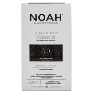 Vopsea de par naturala fara amoniac NOAH, 3.0 Saten inchis, 140ml