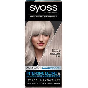 Vopsea de par SYOSS Cool Blonds, 12-59 Cool Platinum Blond, 115ml