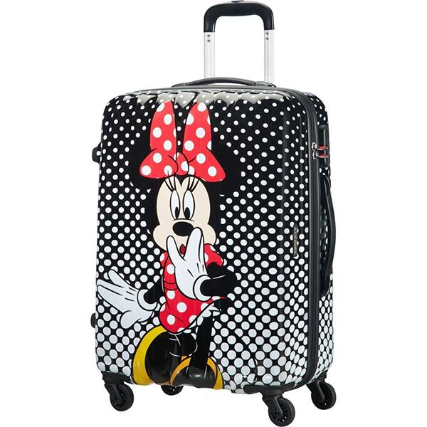 Troler AMERICAN TOURISTER Spinner Disney Legends Alfatwist 2.0 Minnie Mouse Polka Dot, 65 cm, multicolor