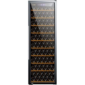 Racitor de vinuri VORTEX VWC49SBK01G, 214 sticle, H 180 cm, Clasa B, negru